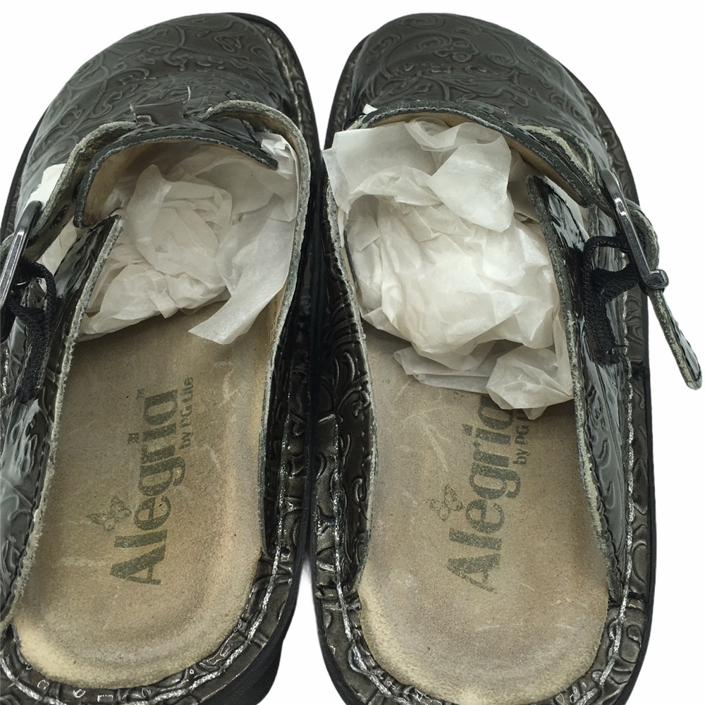 Alegria Original Embossed Comfort Slip On Clogs 36 - Picture 4 of 10